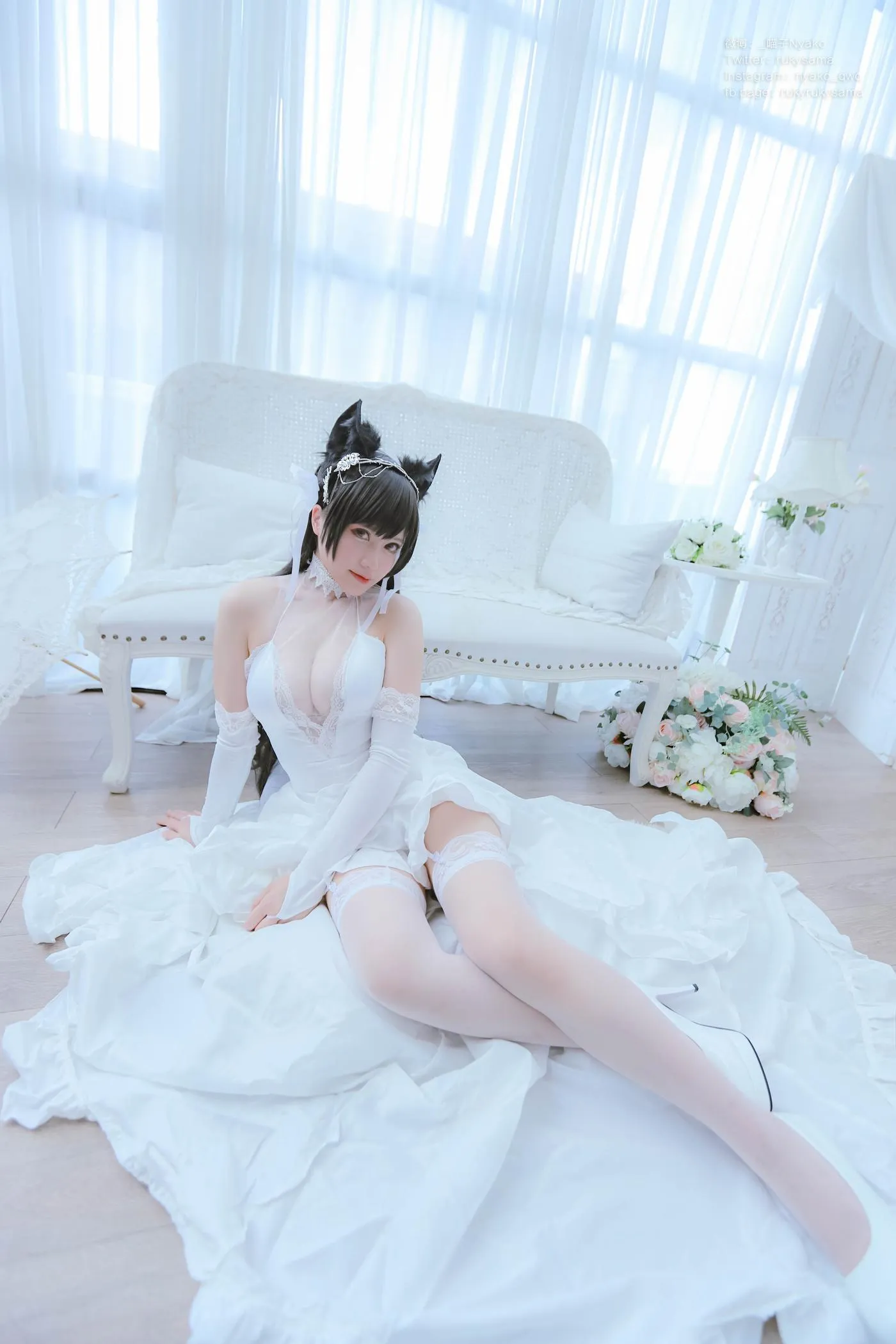 Nyako喵子 – NO.38 爱宕婚纱 [62P]插图6